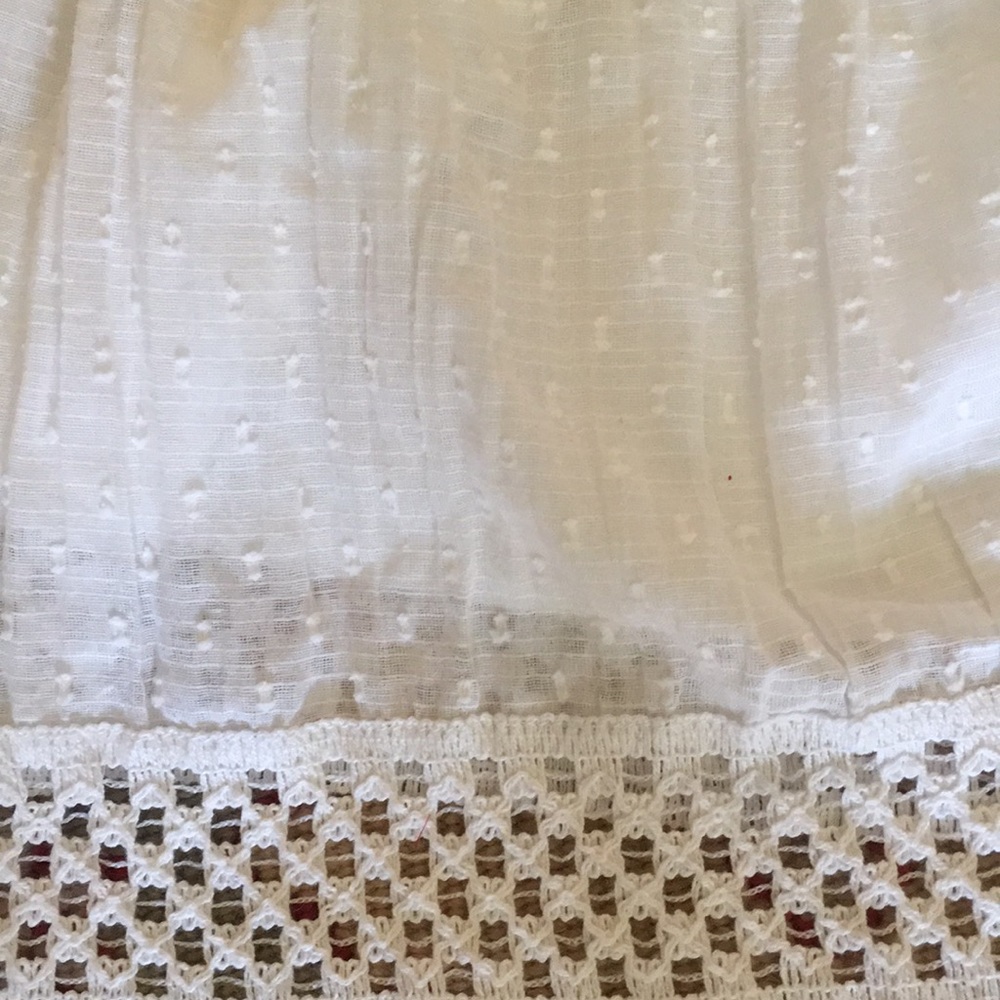 White Boho Summer Skirt - Picture 3 of 4